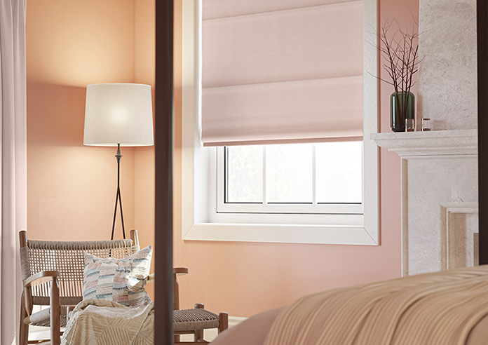 Oslo, Baby Pink - Roman Blind - Image 5